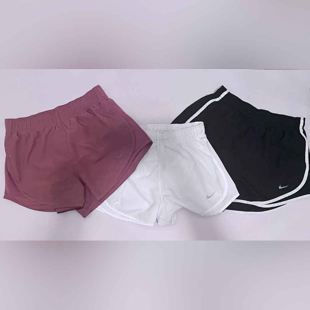 Nike Dri-fit athletic shorts 3 pair bundle All Size Ladies small EUC Lightweight